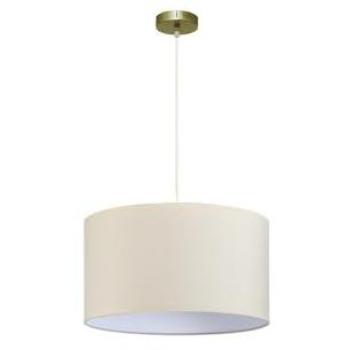 Colgante Dori Cuero/Beige 1xe27 Pantalla 45x45 cm