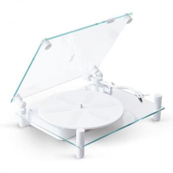 Transparent Bluetooth Turntable White