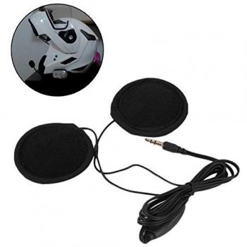 Hensych altavoces estéreo y auriculares para casco de motocicleta, 3,5 mm, con Control de volumen, para MP3 CD XM Radio GPS teléfono y música