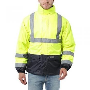 Ultrasport Workwear - Chaqueta de seguridad con elementos reflectantes de seguridad y forro polar extraíble
