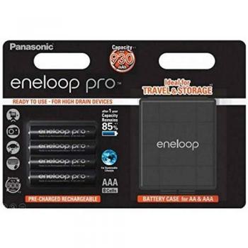 Baterías Recargables Panasonic Eneloop PRO R03/AAA 930mAh - 4 Unidades con Blister y Caja
