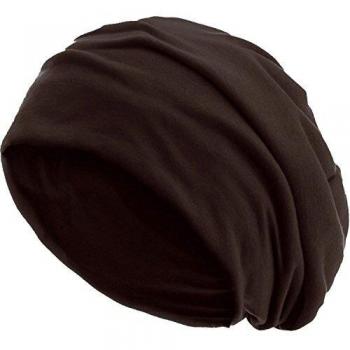 style3 Gorro Slouch Beanie de Fino Tejido de Punto Transpirable y Ligero, Gorro Unisex One Size, Color:Café