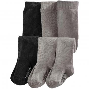Vertbaudet – Juego de 3 pantimedias bebé Jersey negro negro/multicolor Talla:15/18