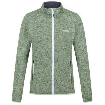 Regatta Women's Newhill Full Zip Fleece Jacket Quiet Green Seal Grey Size 10