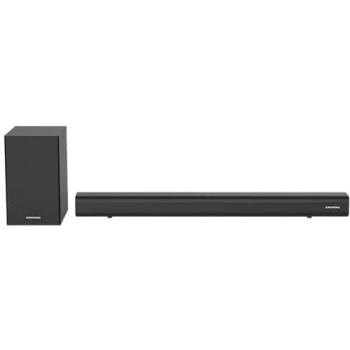 Barra de Sonido Grundig DSB 991 2.1 con Subwoofer Inalámbrico, Potencia de 90W, Bluetooth, HDMI (ARC-CEC), USB, Entrada Óptica y AUX, Color Negro