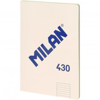 Libreta Milan A4 pautada 7mm - 48 hojas - tapa blanda beige