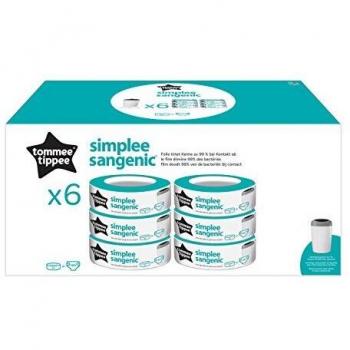 Tommee Tippee Simplee - Recambio para el contenedor, paquete de 6