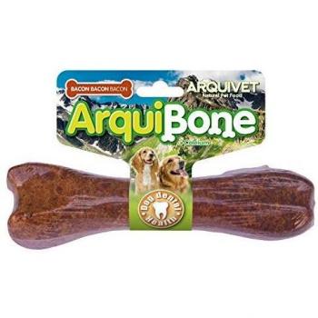 ARQUIVET - Arquibone Bacon 20 cm - 95 g- Hueso grande para perros - Snack natural para perros - Hueso para masticar - Alimento complementario para perros