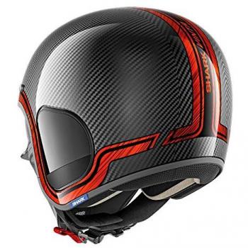 Shark Casco Jet s-drak Carbon Vinta cromo naranja Duo talla L