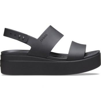 Crocs Brooklyn Low Wedge Women's Outdoor Sandals - Black EU 39-40
