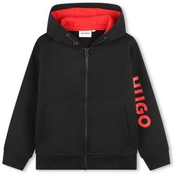 Hugo Boss Sudadera con Capucha y Cremallera para Niños con Logo en la Manga G00030