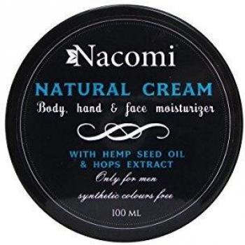 Nacomi Natural Moisturizing Cream Only for Men Hop Extract & Hemp Oil 100ml
