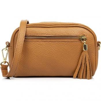 Altilia bolso bandolera mujer. Piel auténtica Dollaro. Made in Italy. Vera Pelle Italiana