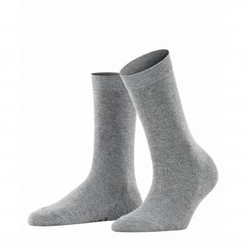 Falke Women's Family Grey Sustainable Cotton Blend Socks - Size 39-42
