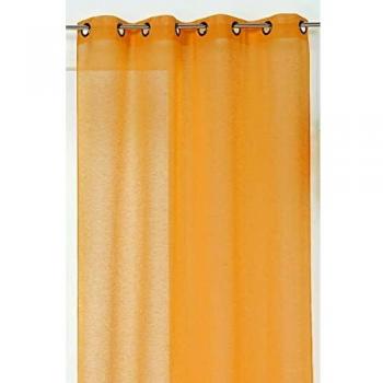 Cortina Voile Unicolor y Depollutante Amarilla 145x240 cm