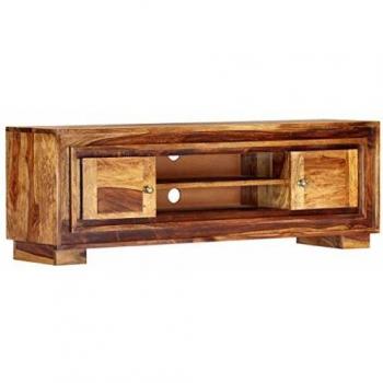 vidaXL TV Cabinet 118x30x40 cm Solid Sheesham Wood