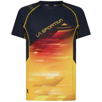 Camiseta La Sportiva Wave Hombre Black Yellow S
