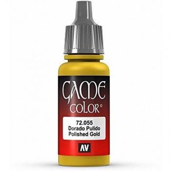 Vallejo Game Color Polished Gold Acrylic Paint - 17 ml
