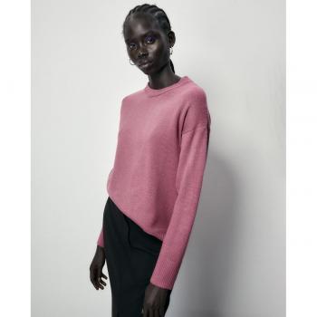 Sfera - Jersey de punto con diseño clásico, tejido suave, ajuste regular, manga larga y cuello redondo