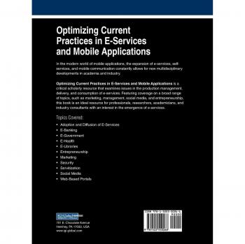 Optimización de Prácticas Actuales en E-Servicios y Aplicaciones Móviles (Avances en Investigación de E-Business)
