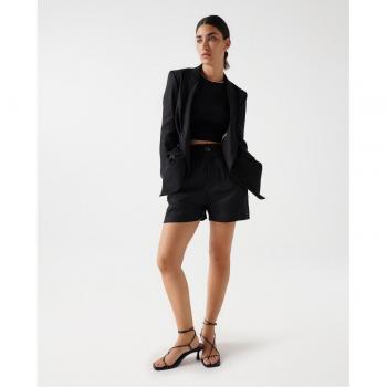 Salsa Jeans - Bermudas de mujer de tiro alto con elástico en la cintura y detalle desgastado