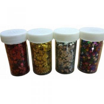 Bote de pegatinas para manualidades Estrellas 6 cm, varios colores disponibles