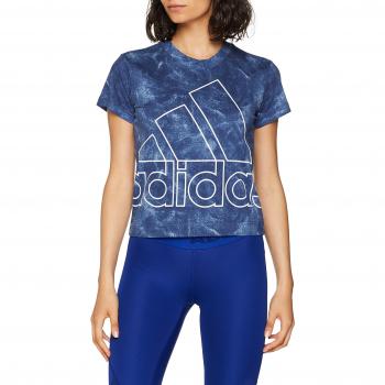 adidas W ID Slim tee Camiseta, Mujer, Azul