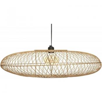 Lámpara Colgante de Bambú Loren D 60 Cm - Atmosphera - Autenticidad y Estilo, diseño contemporáneo, fabricada en bambú natural, diámetro de 60 cm, ideal para decoración interior
