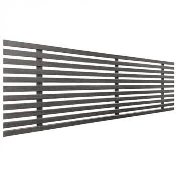 Cabecero de Madera Reciclada DM Estilo Japonés 145x46cm con Herrajes Incluidos - Ceniza Madera