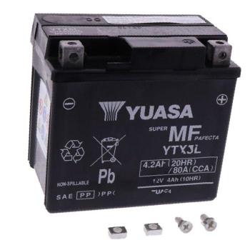 Batería de moto Yuasa YTX5L 12V 4Ah AGM, sin mantenimiento y lista para usar
