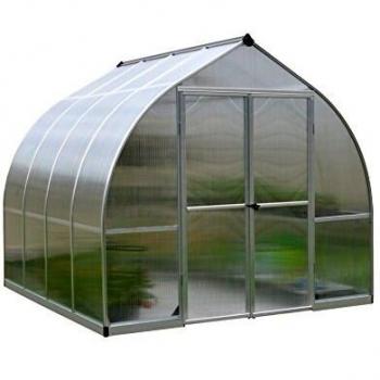 Invernadero de jardín Palram - Canopia Bella 244x244x219 cm Policarbonato Plateado
