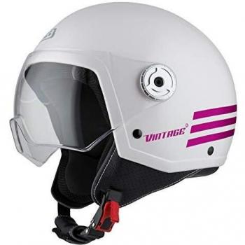 NZI Vintage 3 Casco, Hombre, triband Pearl White&Pink, XS