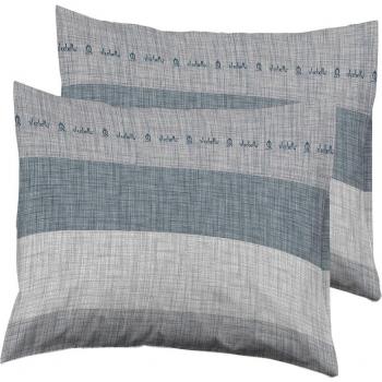 Juego de 2 fundas de almohada algodón Elegante El Caballo