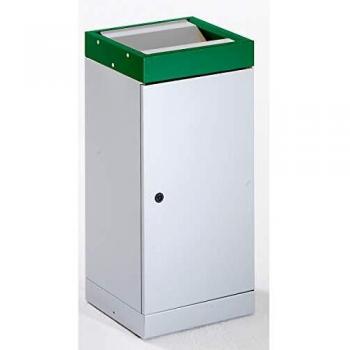 Recipiente separador con tapa oscilante de 70 litros, color verde