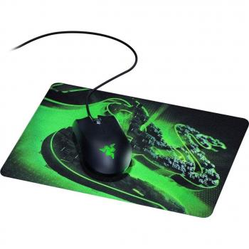 PACK Razer Abyssus Lite Mouse para Juegos con Cable + Alfombrilla Goliathus Mobile Construct Edition - Negro
