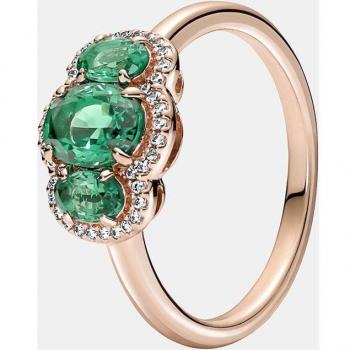 Anillo Pandora Rose Tres Piedras Vintage con Cristales - 180057C01 Talla 52