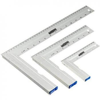 Mannesmann - M81210 - Juego de escuadras con tope, 3 piezas