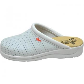 Zuecos Laborales para Mujer DIAN PISA Antideslizantes Color Blanco