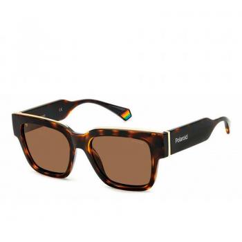 Polaroid Havana/Brown Multicolor Unisex Sunglasses 52 MM