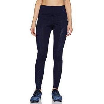 Puma Bold Graphic FullTight Mallas Deporte, Mujer, Peacoat/Emboss, S