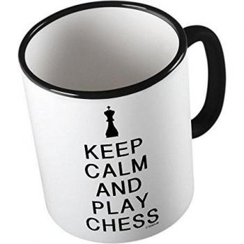 KEEP CALM and play Chess ★ Taza divertida - taza de café - taza de té ★ impresión de alta calidad y lema divertido ★ El regalo perfecto para cada ocasión
