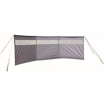 Cortavientos Eurotrail Dunes con Ventanas 480 x 145 cm PVC/Gris Acero