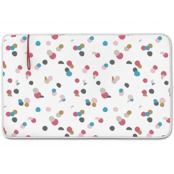 Rayen Protector para Planchar sobremesa | Mínimo Espacio Plegado | 3 Capas: Espuma, 100% algodón, alumino 6154.02, Color Estampado Confetti