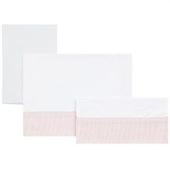 Cambrass Star - Sabana para capazo, pack de 3, color rosa
