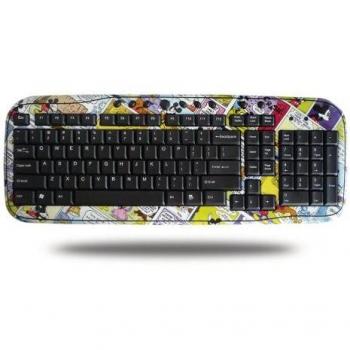 Disney mickey mouse colour strip usb keyboard teclado teclado qwerty azerty importado de francia