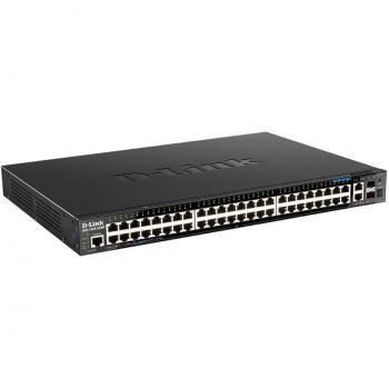 D-Link DGS-1520-52MP/E 44-Port Gigabit SmartPro Switch with PoE, 2x10GbE SFP+ Managed L3, 1U Rackmount
