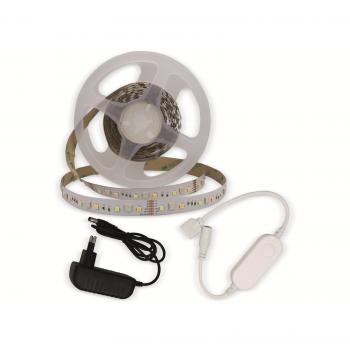 Tira LED RGB y Blanco Cálido 12W, 2m, Controlador WiFi, 480 lm, 12V