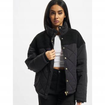 Urban Classics Women's Oversized Black Diamond Quilt Puffer Jacket