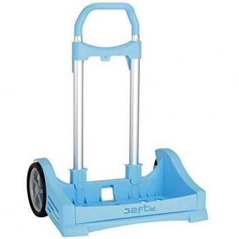 Safta 641077205 - Carrito para mochilas escolares, Azul Celeste