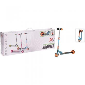 XQ Max Patinete Plegable con Freno de Pie Azul y Naranja